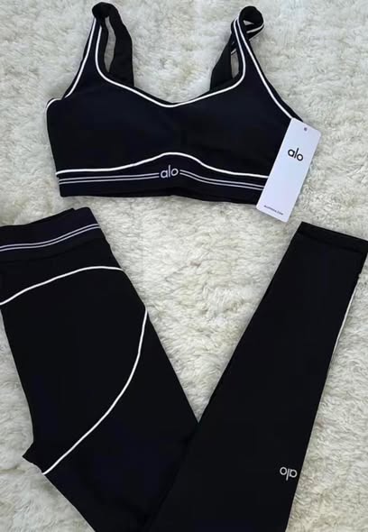 2 PC TRENDY ALO black Casual set